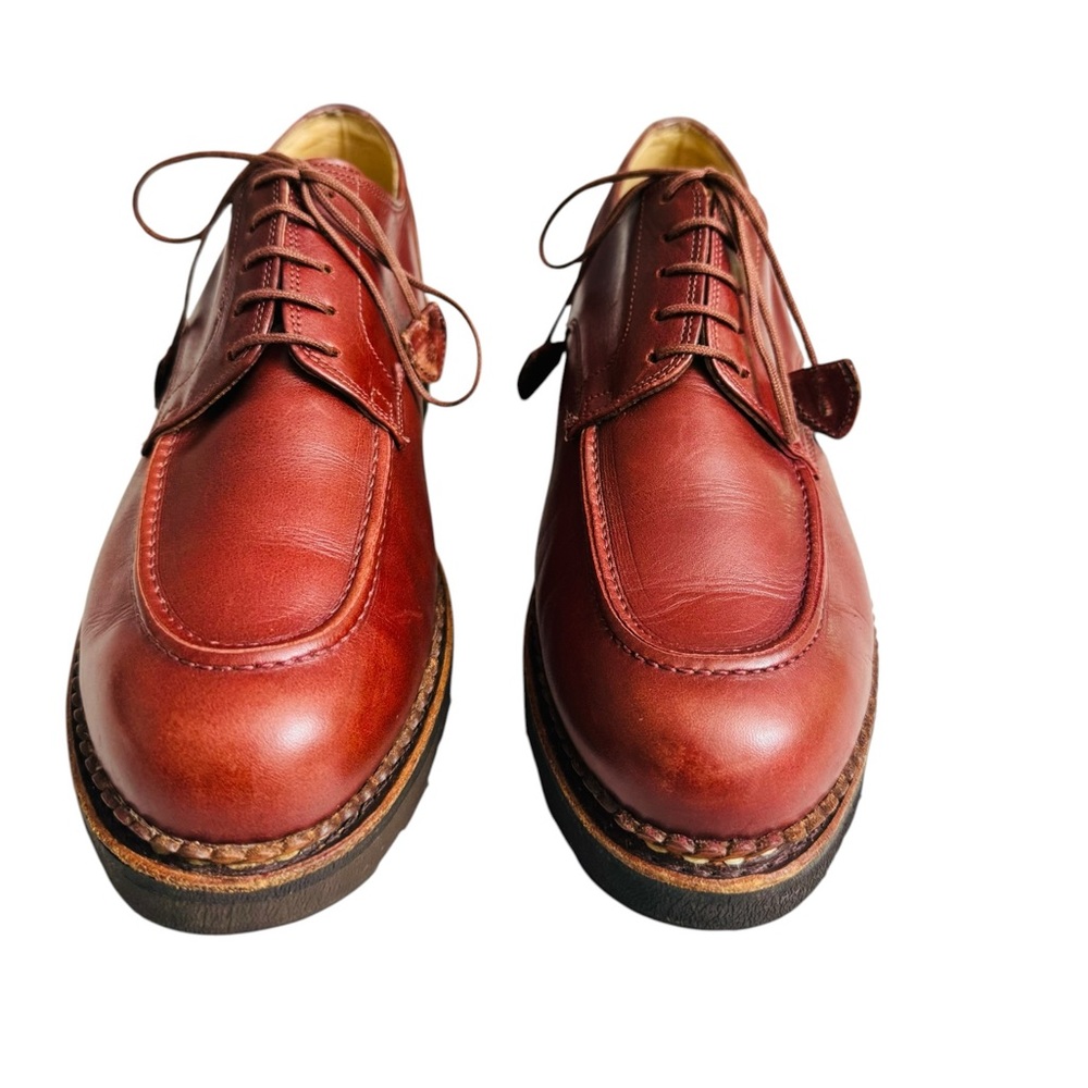 Authentic Paraboot Leather Apron Toe Derby Women’s Shoes Made in France